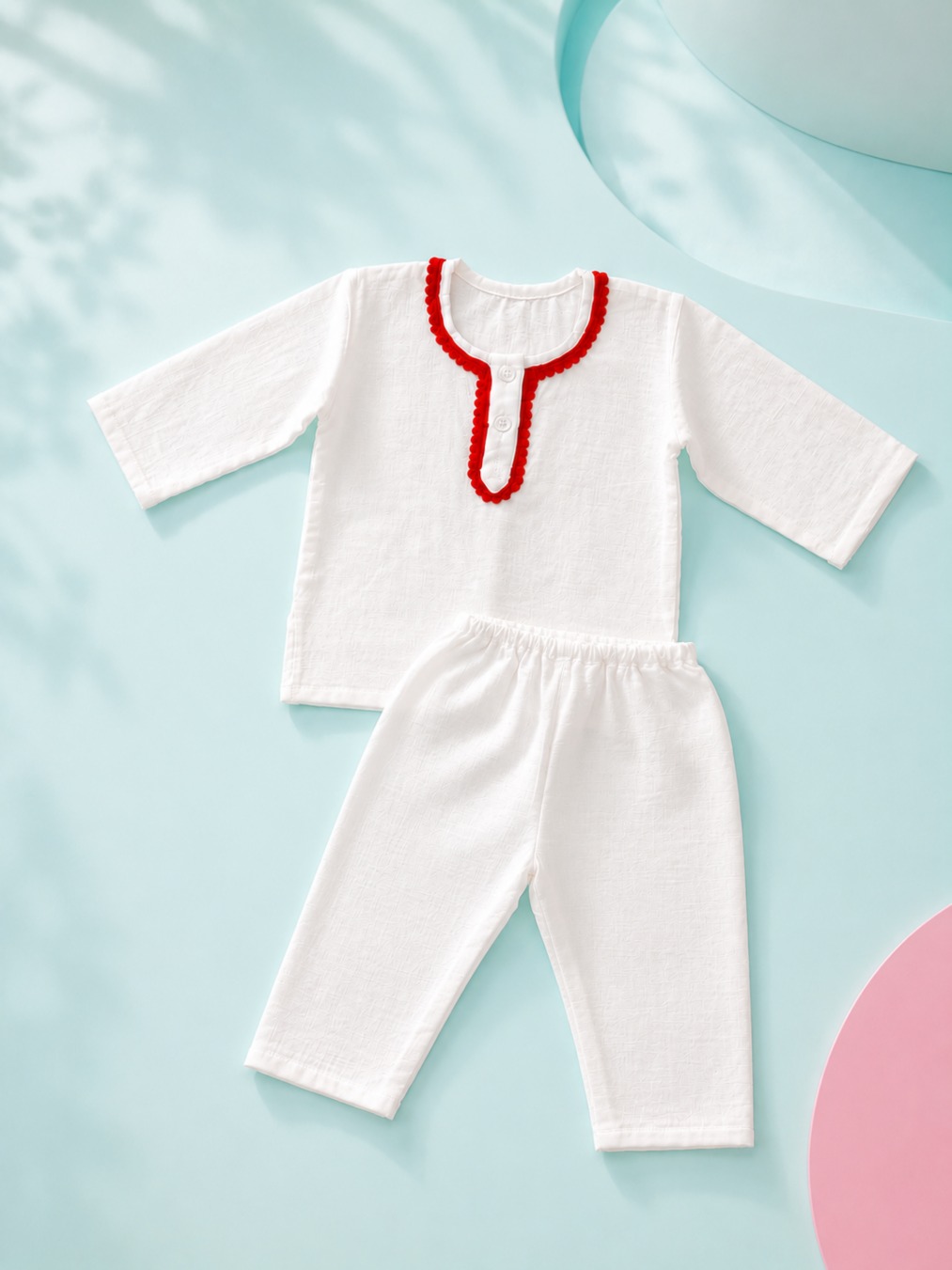 Kehri boys Kurta Pajama - white