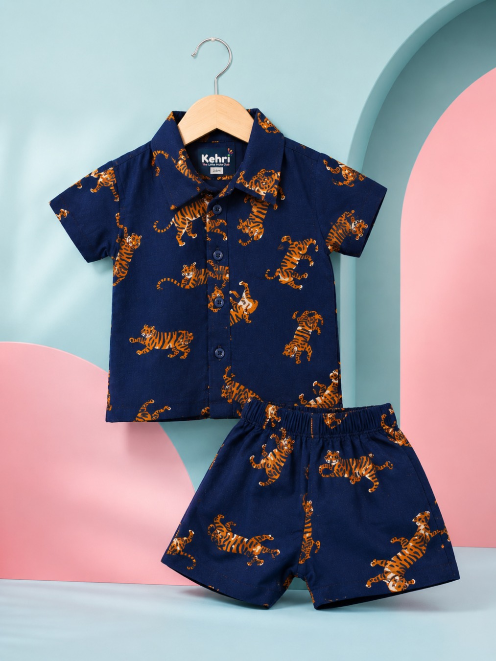 Kehri boys coord set - tiger print